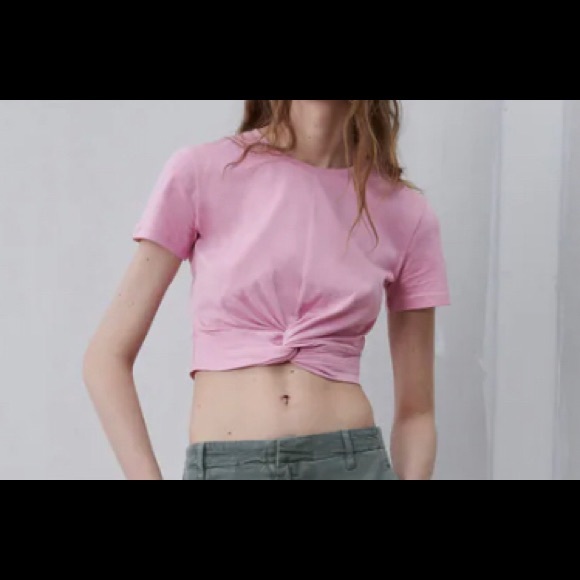 Zara Pink Short Sleeve Tee - Picture 1 of 6